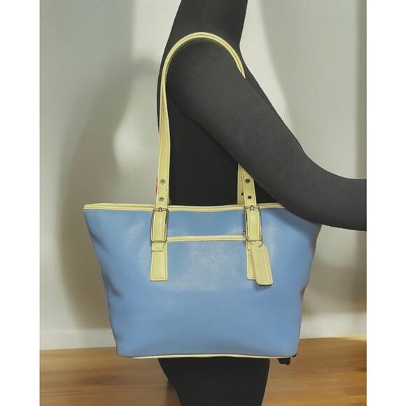 Vintage Coach 9847 Legacy West Leather Market Tote Bag & 6780 Skinny Wristlet - Picture 10 of 16